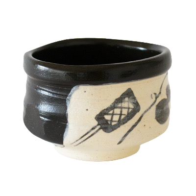 Mini matcha-wan Kuro Oribe﻿ – mała czarka do matchy