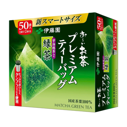 Herbata Itoen Oi Oicha Premium Uji Matcha﻿ w torebkach – 50 sztuk.