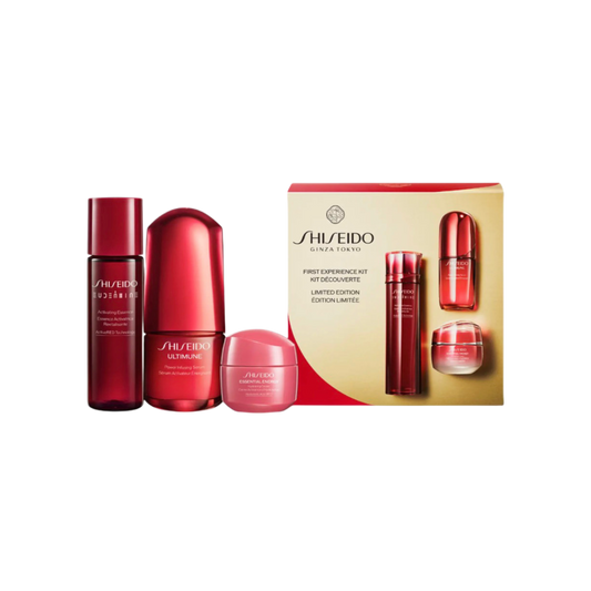 SHISEIDO Zestaw First Experience Kit 2025﻿ – limitowany zestaw próbny -trzyetapowa pielęgnacja piękna