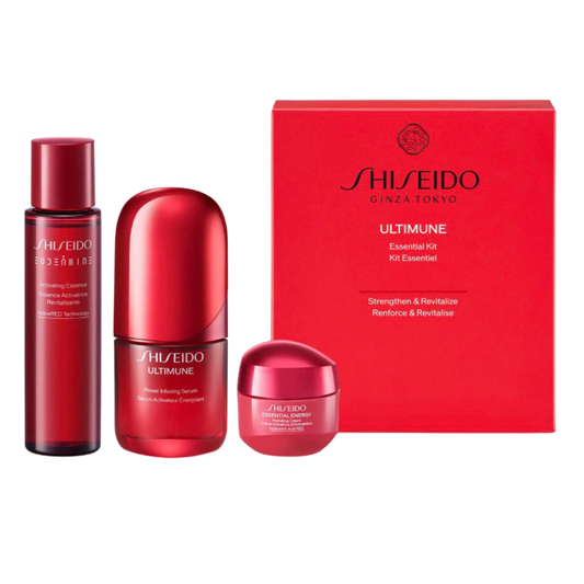 SHISEIDO Zestaw pielęgnacyjny Essential Kit﻿ – limitowany zestaw Ultimune Essential Kit﻿, zawierający produkty z serii Ultimune﻿.