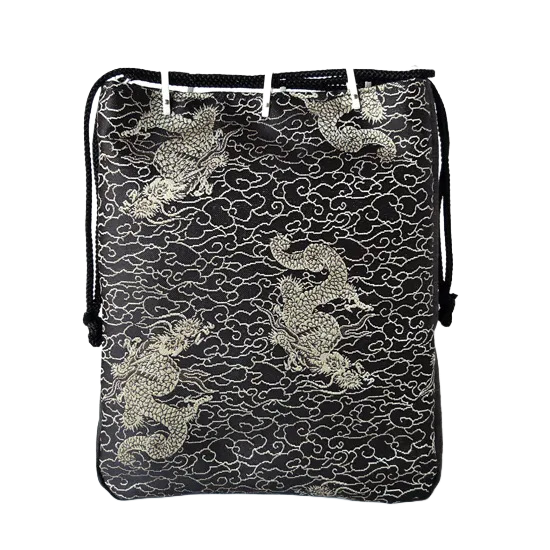 Sanraku tradycyjna japońska torba Shingen z boczną zakładką - motyw smoka
